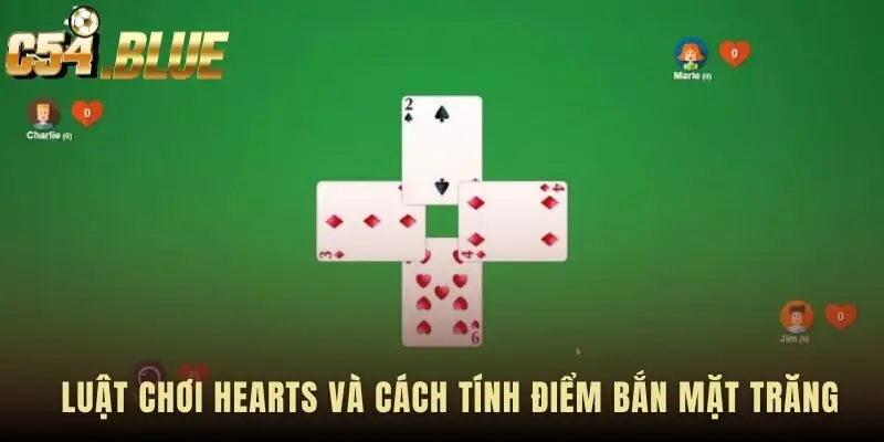 Luật chơi Hearts nền tảng cho Hearts Queen Shooting Moon